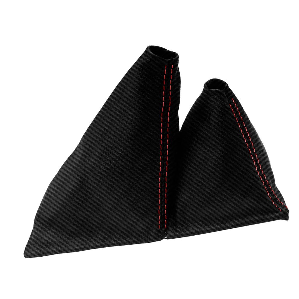Manual Shift Boot for Toyota 4Runner 1984–1989 - PVC Carbon, Red Stitch