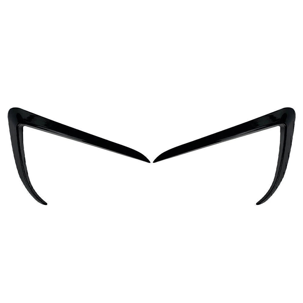 2X Front Fog Light Eyebrow Cover Trim for Tesla Model X (2015–2020)