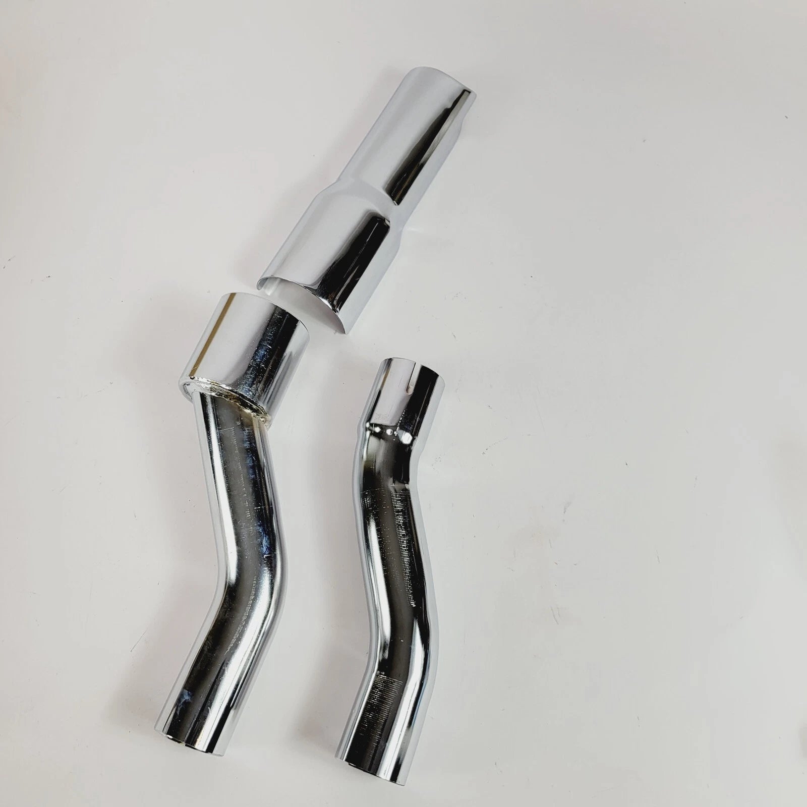 Muffler Adapter Kit for Harley Trike (2017–2024) - Chrome 1802-0387