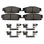 Set of 4 Akebono Rear Ceramic Slotted Brake Pads for Cadillac Chevrolet GMC