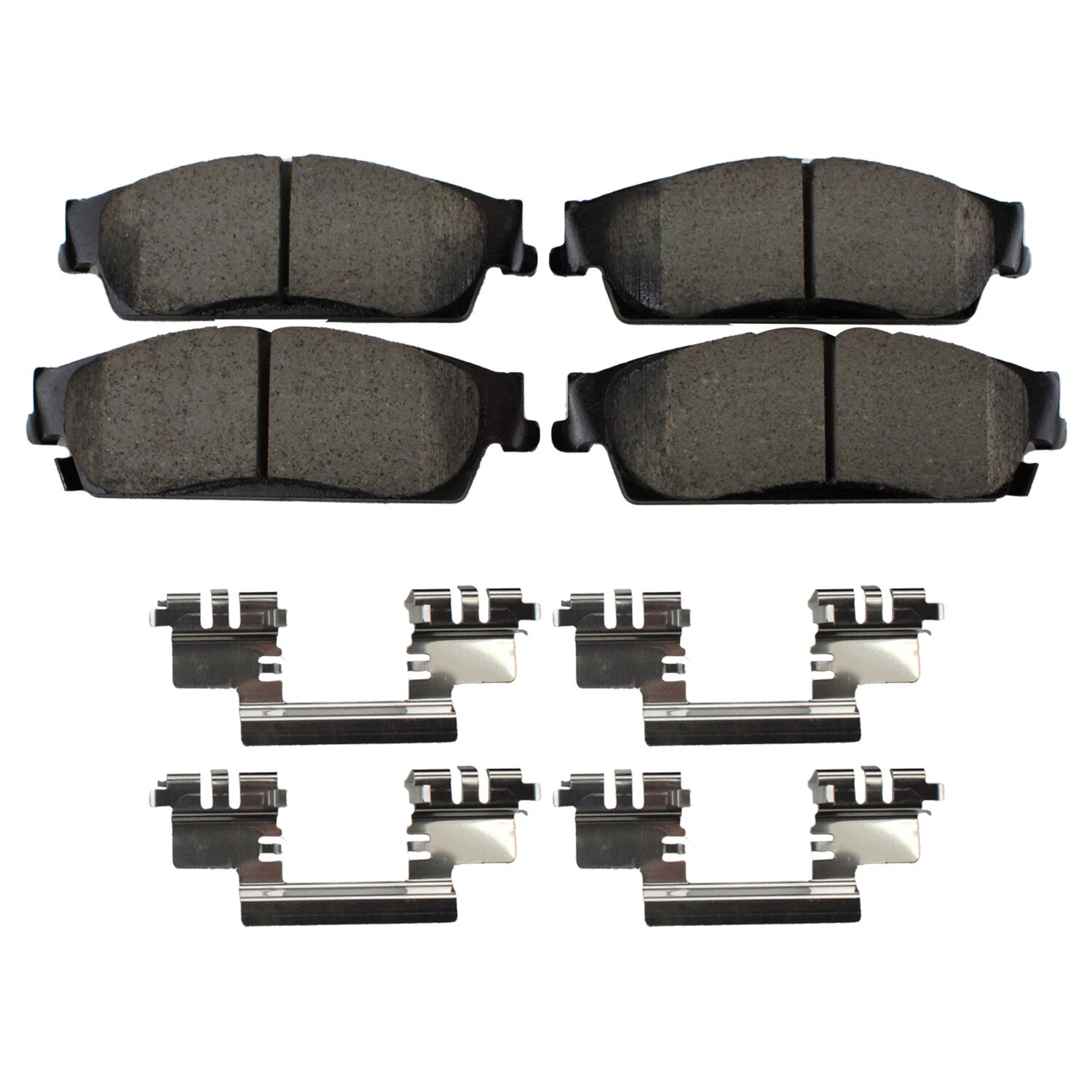 Set of 4 Akebono Rear Ceramic Slotted Brake Pads for Cadillac Chevrolet GMC