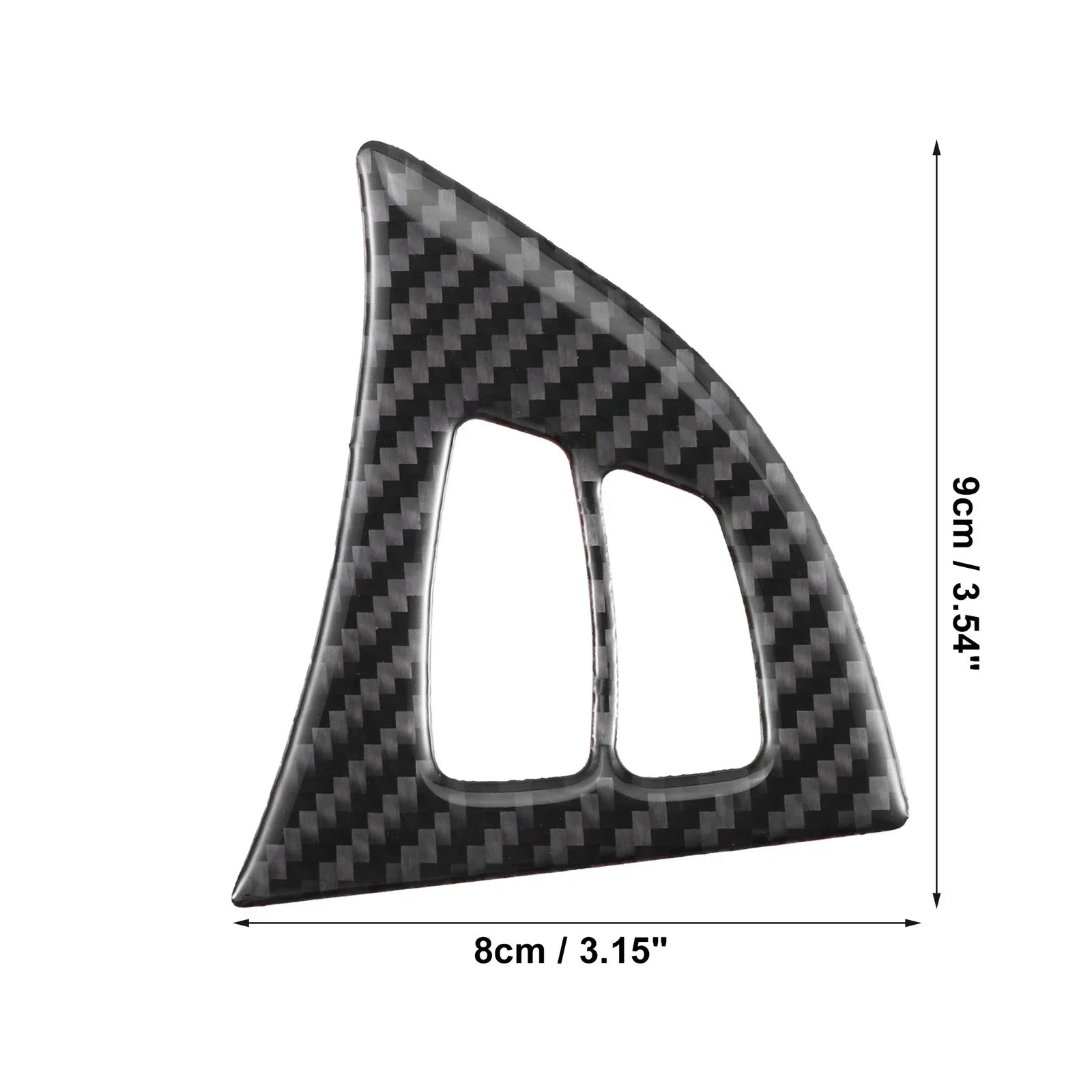 Steering Wheel Cover Trim for BMW X5 E70 Carbon Fiber Pattern Black