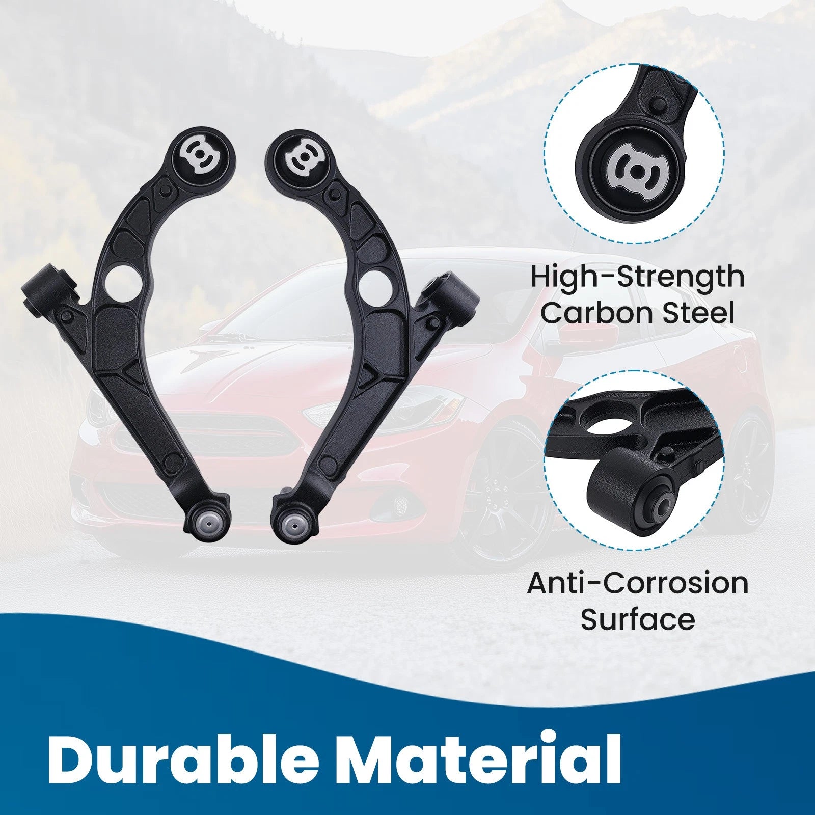 Front Lower Control Arm Sway Bar Tie Rod End Kit for Chrysler 200 (2015–2017)
