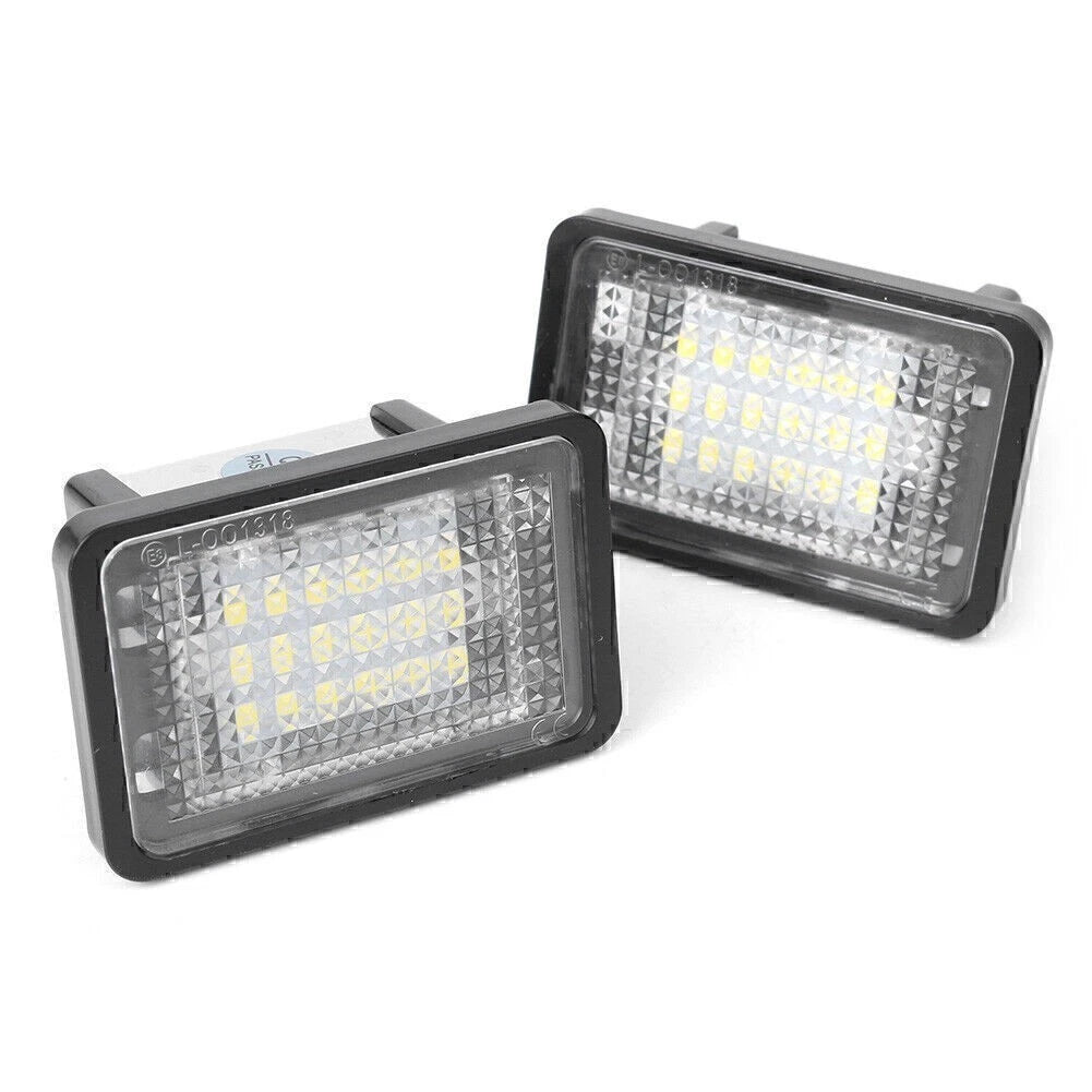 2X LED Error Free License Plate Light for Benz GLK X204 GLK350 (2008–2015)