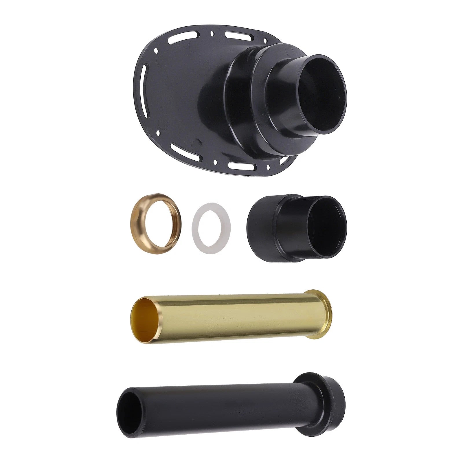 Oval Tub Drain Rough-in Kit for Freestanding Bathtub (Brass, ABS)