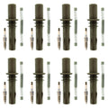 Set of 8 NGK Laser Platinum Spark Plugs & Coil Boots for Ford Explorer F-Series Mustang V8
