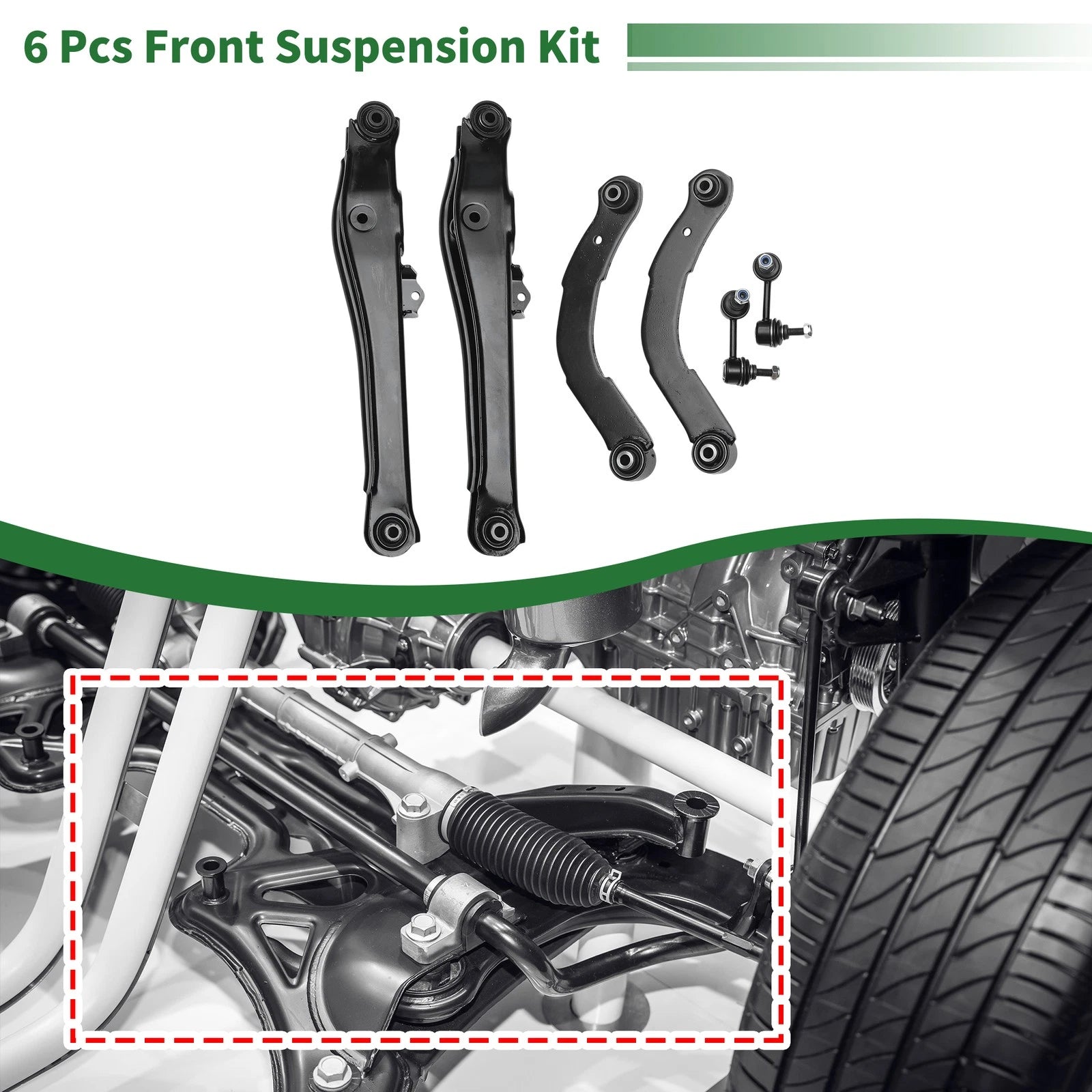 6X Rear Upper Control Arm Lateral Link for Jeep Compass (2007–2009) MS251007