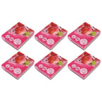 Set of 6 Smooth Cologne Air Fresheners for All Vehicles (200g, White Peach)