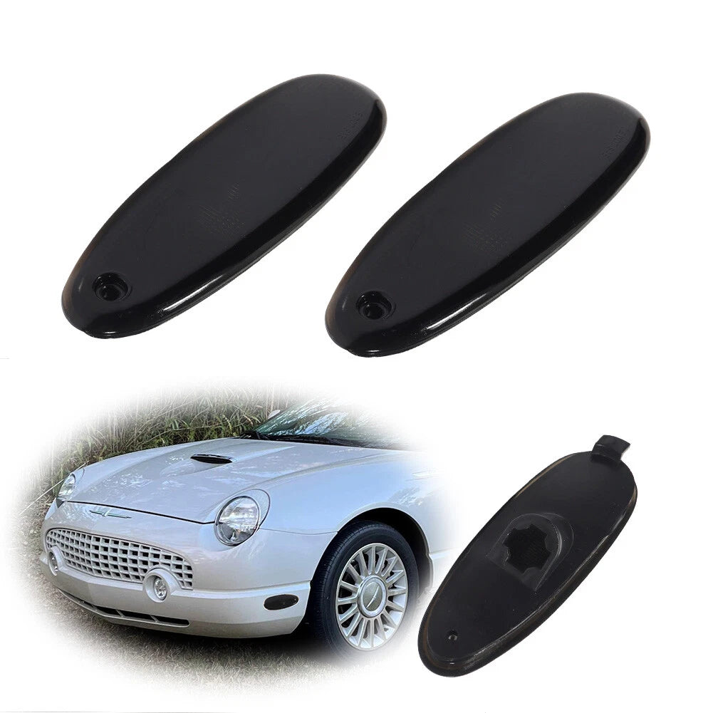 2X Smoke Front Fender Side Marker Lights for Ford Taurus Mercury Sable