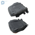 Front Passenger Bottom Back Seat Cover for Hummer H3 (2006–2010) Leather Black