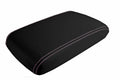 Console Lid Pull Over Cover Leather for Dodge Challenger (2008–2014) Pink Stitch
