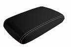 Console Lid Pull Over Cover Leather for Dodge Challenger (2008–2014) Pink Stitch
