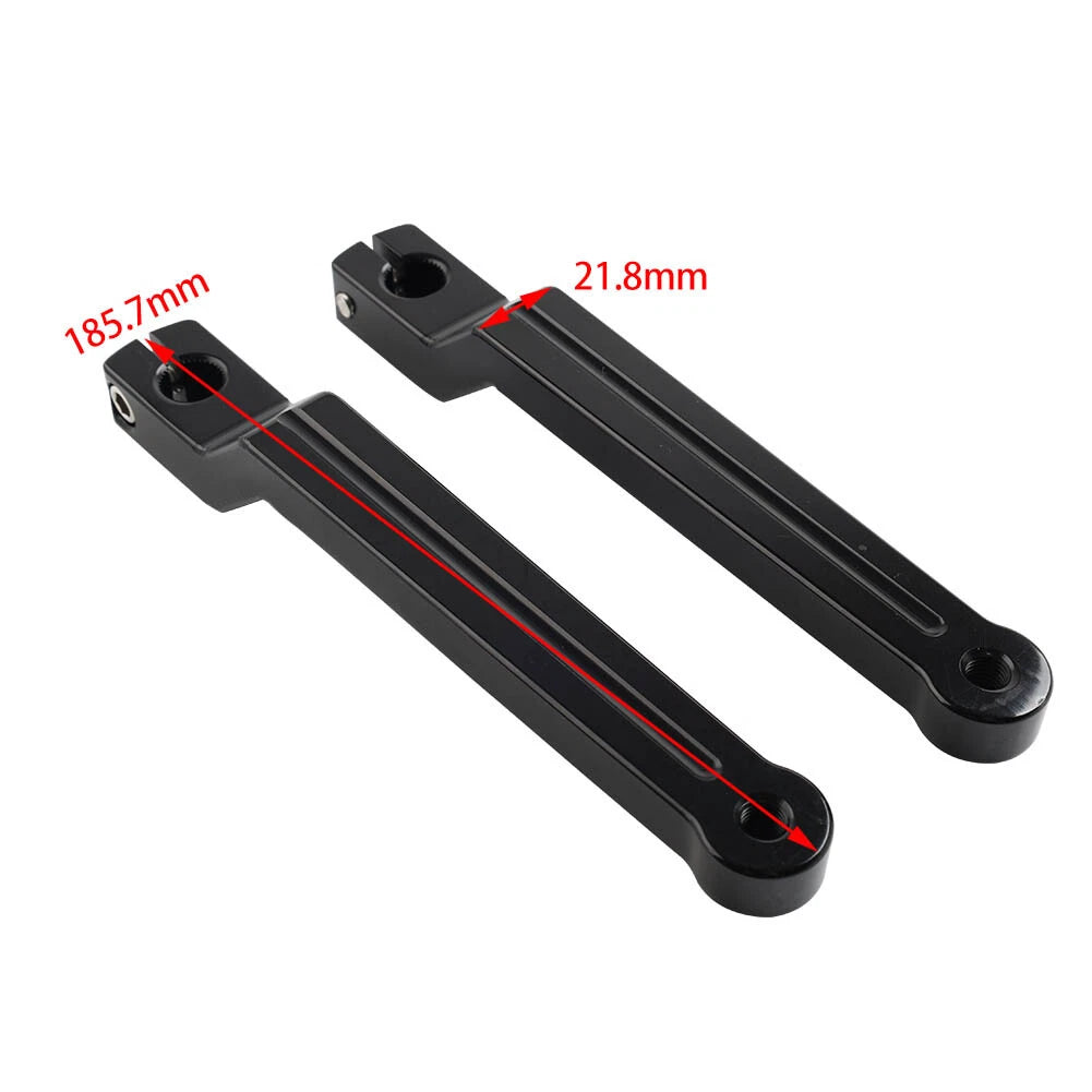 1 Pair of Glossy Black Heel & Toe Gear Shift Levers for Harley Softail (2018–2023)