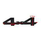3D Rear Tailgate Emblem Badge Overlay Decal for Universal Cars Silver