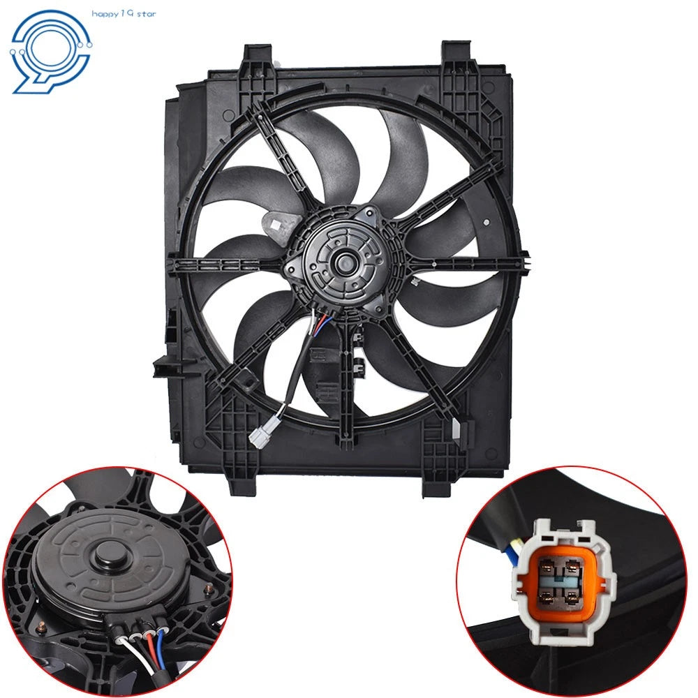 Radiator and Condenser Fan for Nissan Sentra (2013-2018)