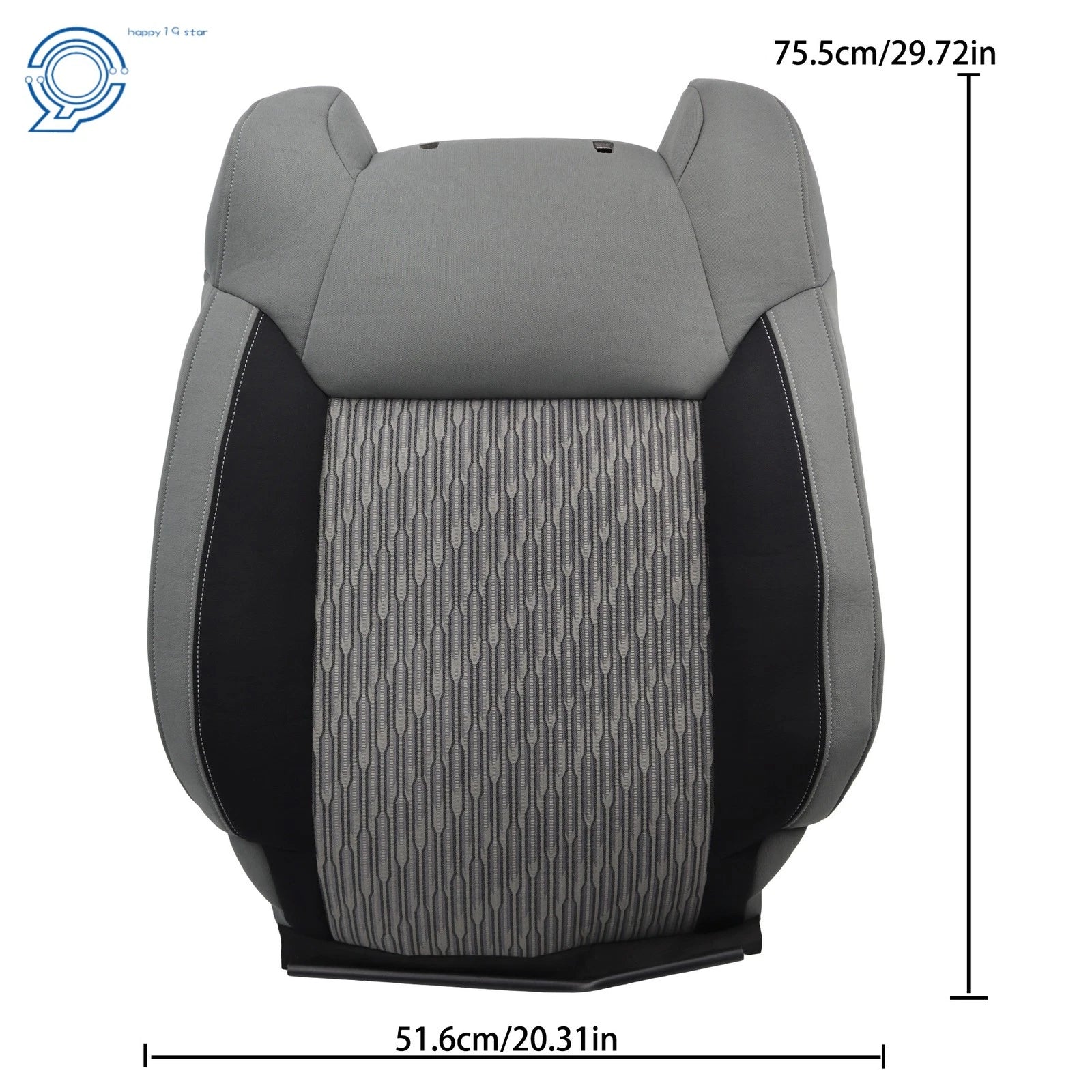 Front Driver Lean Seat Cover for Toyota Tundra (2014-2021) Gray/Black