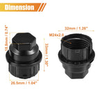 Set of 6 M24x2.0 Wheel Lug Nut Covers No.15646250 for Chevrolet C1500 C2500