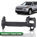 Front Upper Bumper Cover for Jeep Cherokee (2014–2018)