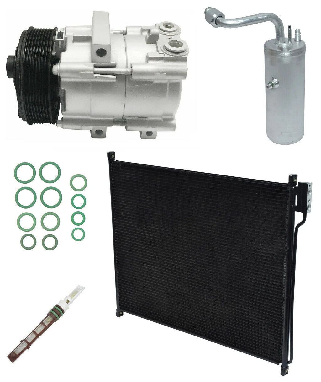 AC Compressor Kit With Condenser for Ford Excursion 6.0L (2004–2005)