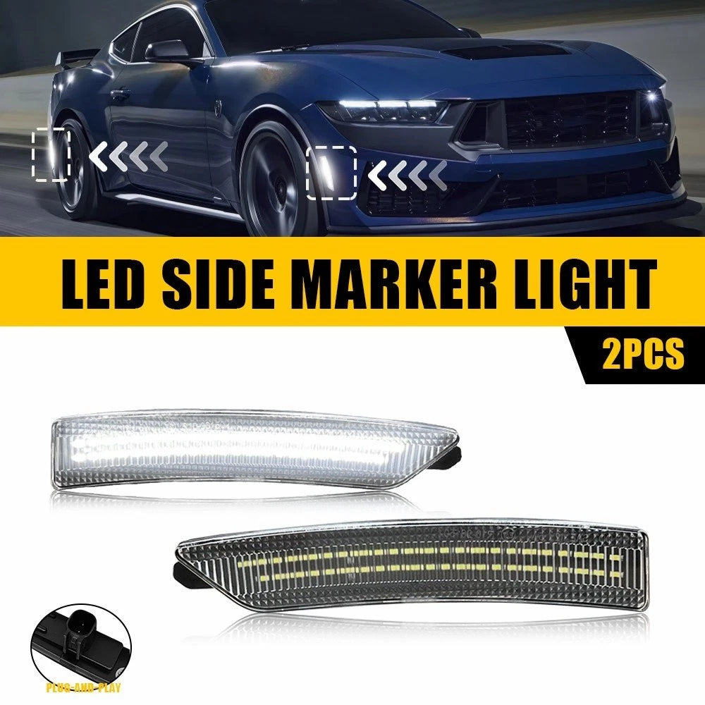 Clearance Side Marker Light for Ford Mustang (2024–2025) Cold White