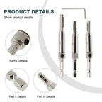 Holes Hinge Drill Bit Set (5/64", 7/64", 9/64") - High-speed Steel