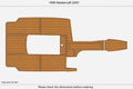 EVA Foam Faux Teak Cockpit Pads for Mastercraft 205V (1999)