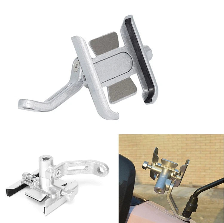 Cell Phone Holder Mirror Base Mount for Yamaha Road Star, FJ09, FZ6R (2015–2023)