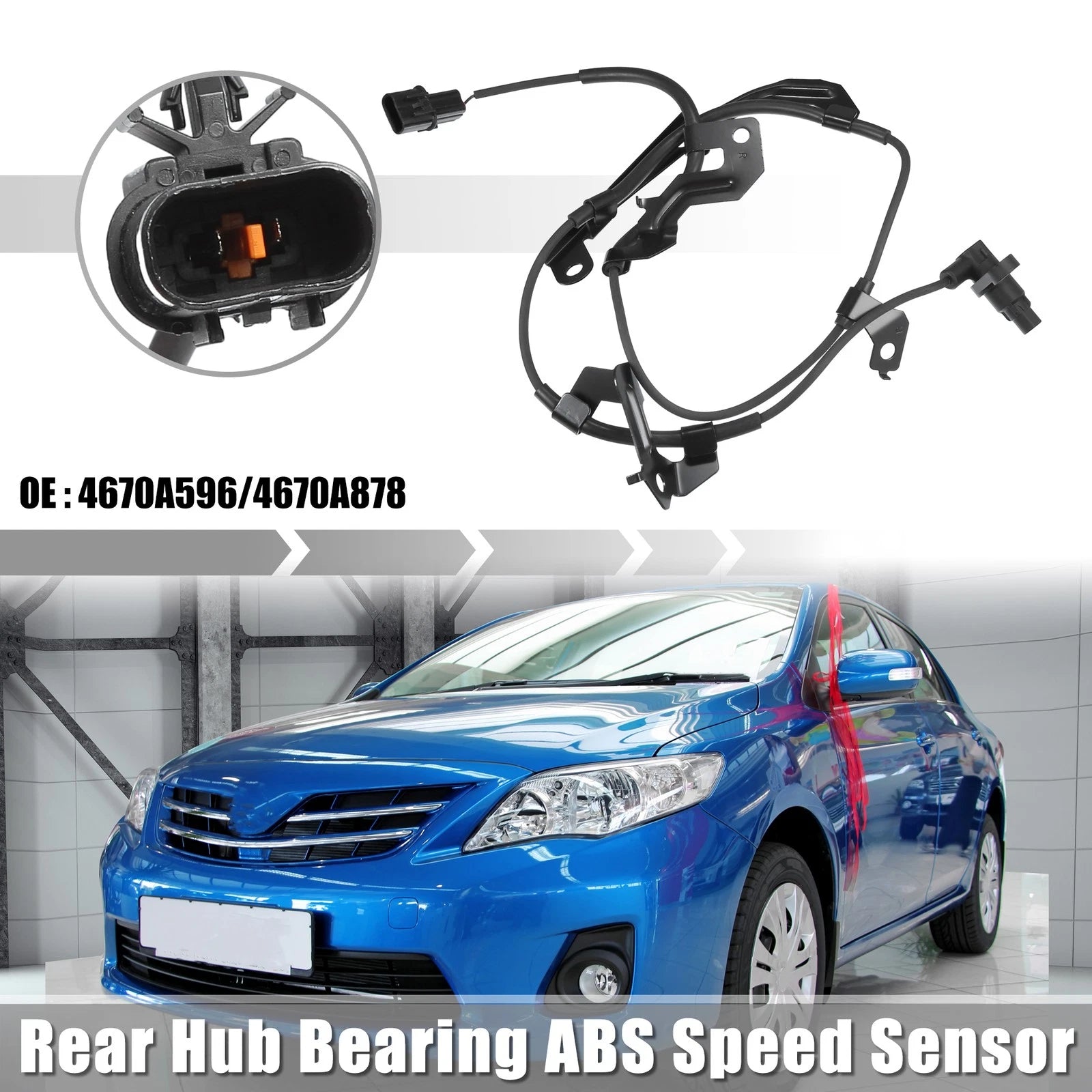 Front Right ABS Speed Sensor for Mitsubishi L200 (2012–2015) No.4670A596