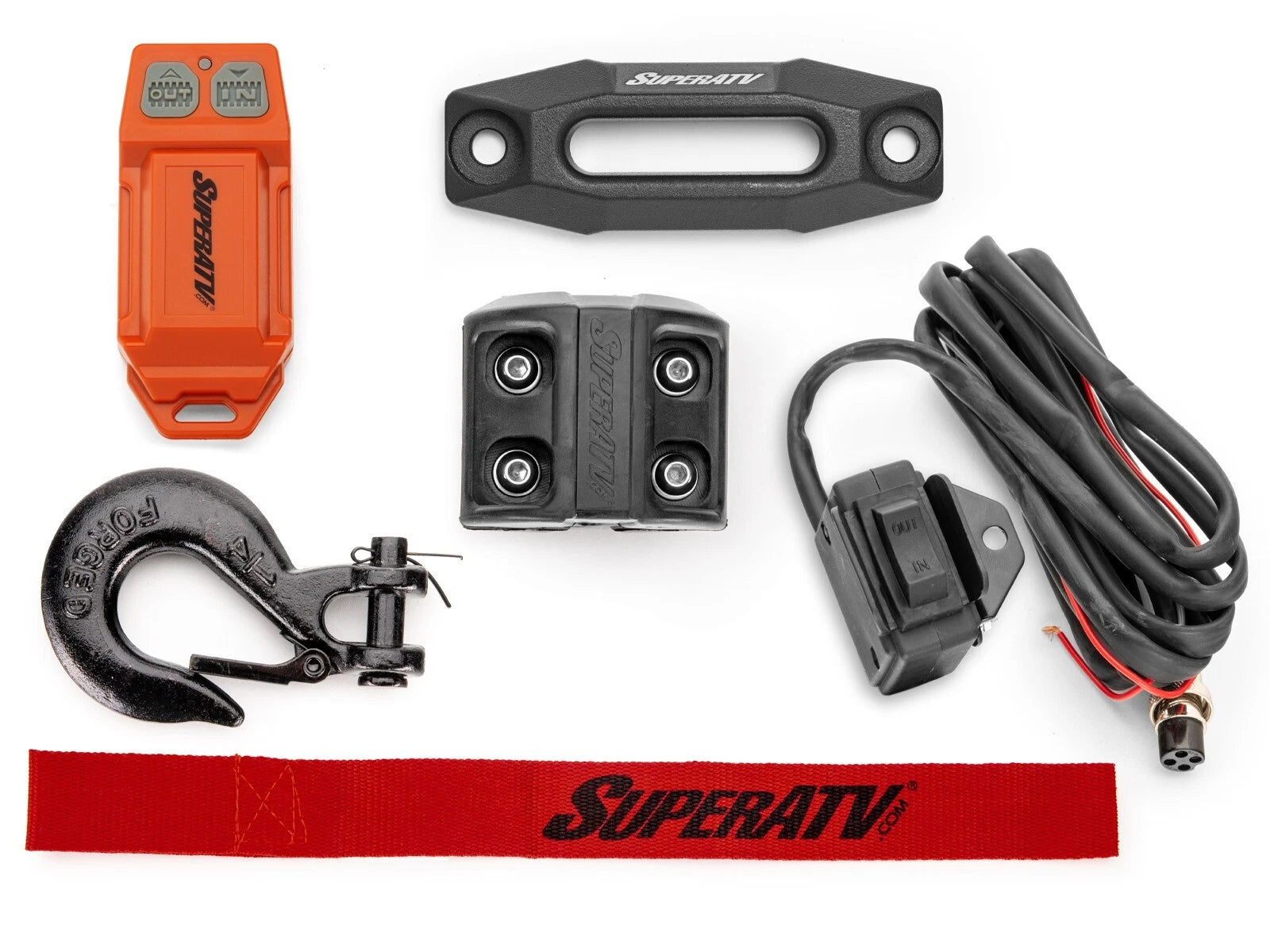 3500 lb Synthetic Rope Winch for ATV UTV with Wireless Remote (2010–2023)