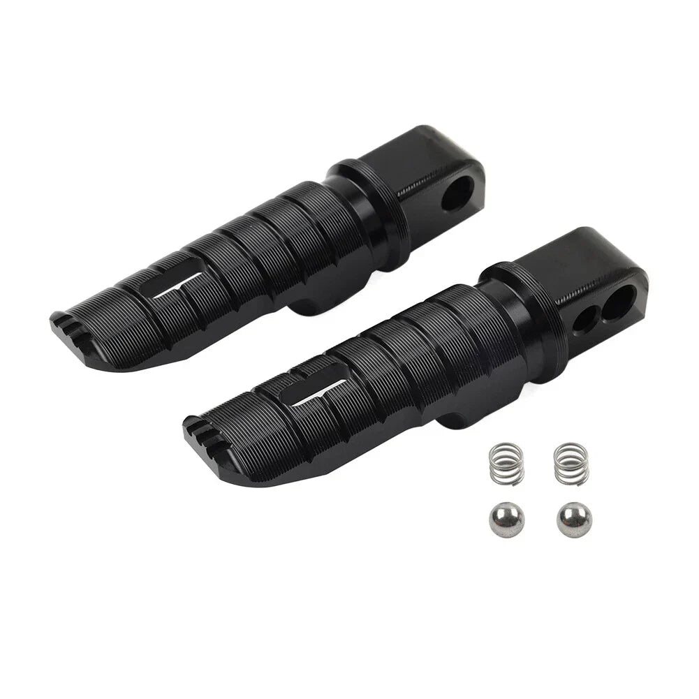 Black Rear Footrest Pegs for Suzuki V-Strom 650 DL650 GSXS1000 (2018-2024)