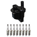 Denso Ignition Coil & NGK Spark Plugs Kit for C1500 K1500 Tahoe (1995–2000)