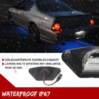 2X 6000K LED License Plate Lights for Chevrolet Corvette (C3-C6)