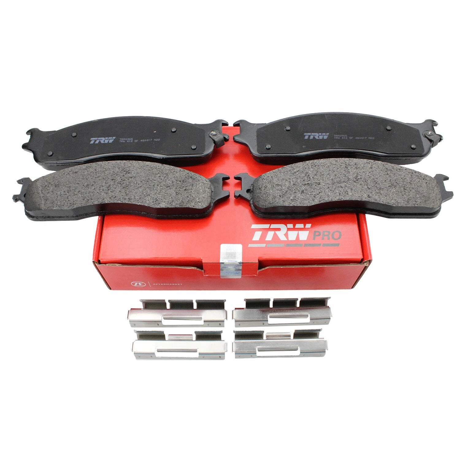 Set of 4 TRW Pro Front Metallic Brake Pads for Dodge Ram 1500 2500 3500