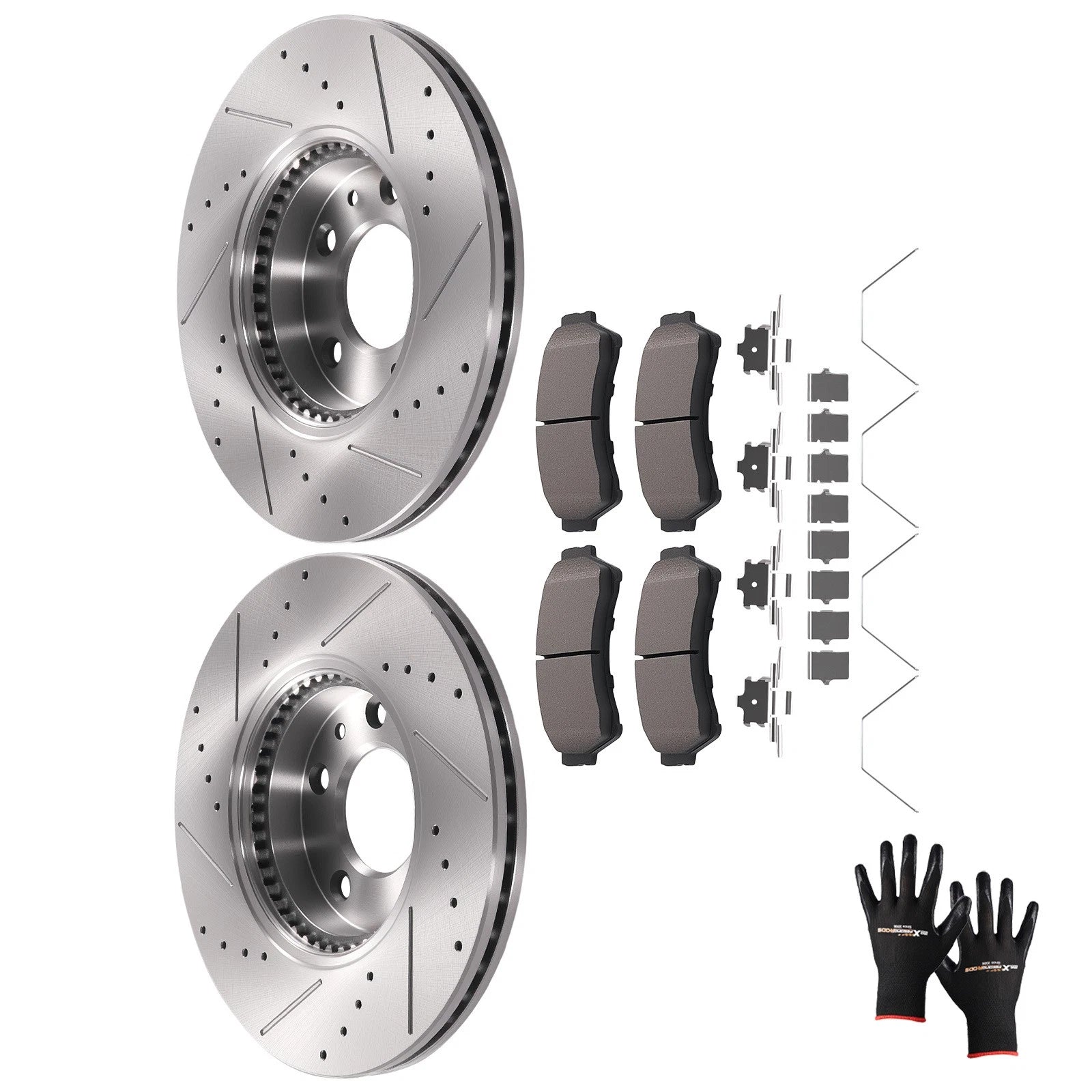 Front Brake Rotors & Ceramic Pads Set for Ford Fusion (2006–2012), Lincoln Zephyr (2006)