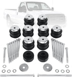Set of 4 Body Cab Mount Bushings Kits for Ford F250 F350 (1999–2007) Black