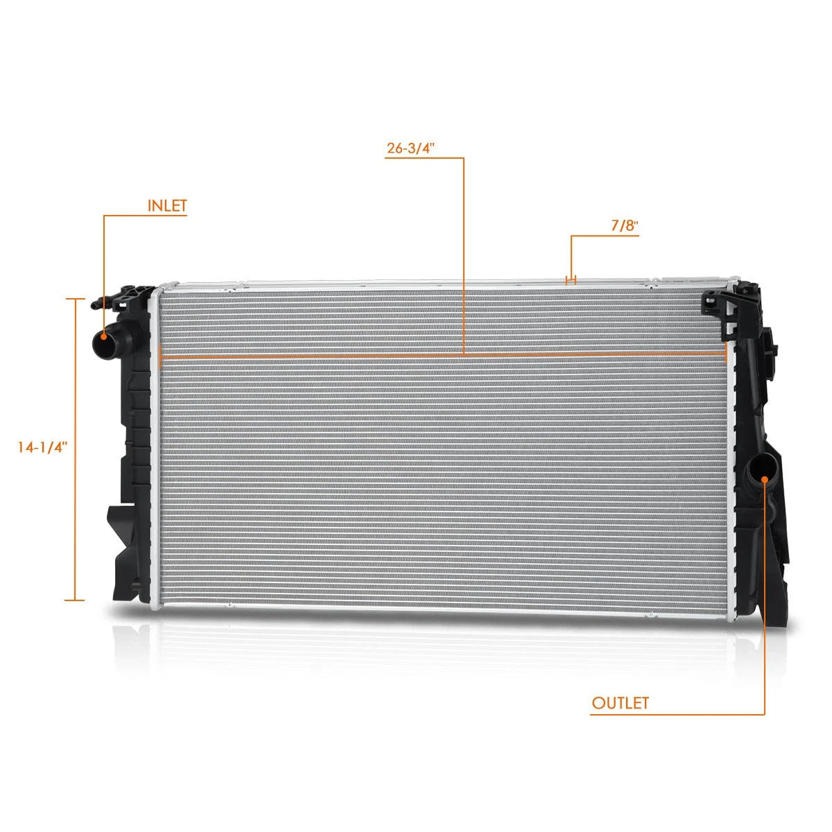 Aluminum Core Cooling Radiator for Mini Cooper (2014–2018) DPI-13543