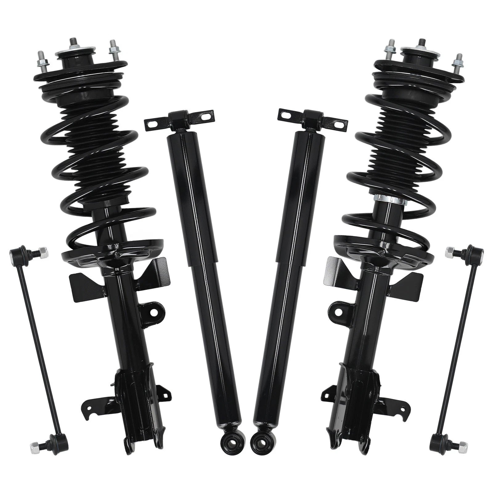 Front Struts w/Coil Spring Rear Shocks Sway Bars Kit for Honda Odyssey (2011–2012)
