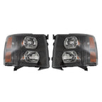 Set of 2 Black Headlights for Chevy Silverado 1500 2500/3500HD (2007-2014)