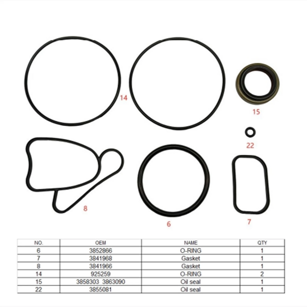 Lower Unit Seal Kit for Volvo Penta SX-A (Replaces 3888821, 23022)