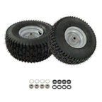 Set of 2 Lawn Mower Tires 15x6.00-6 4 Ply Tubeless