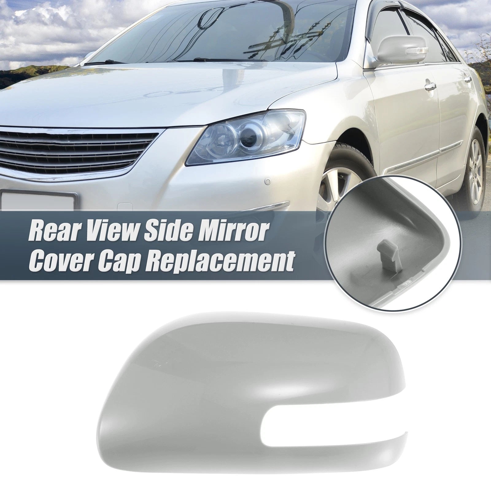 Left Side Mirror Cover Cap for Toyota Camry (2006–2011) Gray