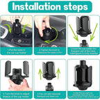 Universal Car Cup Holder Expander for Large Bottles and Mugs (Speedlab)