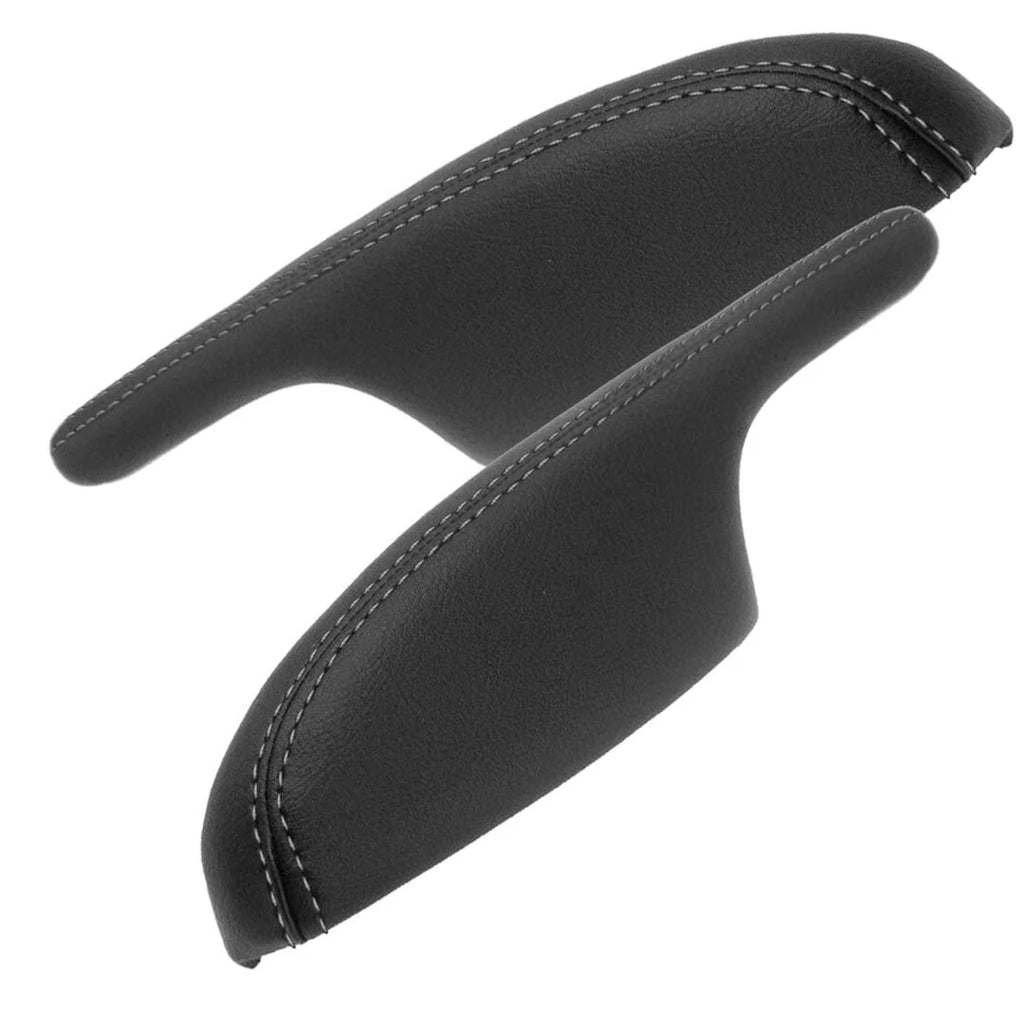Leather Door Panel Armrest Cover for Acura MDX (2001–2006) Gray Stitch