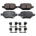 Set of 4 Akebono ProACT Rear Ceramic Brake Pads for Buick Encore, Chevrolet Trax (2018–2022)