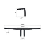 1 1/4" 8" Rise T-Bars Handlebar for Harley Sportster XL1200 Dyna (2004-2023)