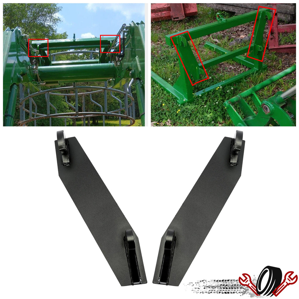 Weld-On Mounting Brackets for Global Quick Euro Style Tractor (YYYY–YYYY)
