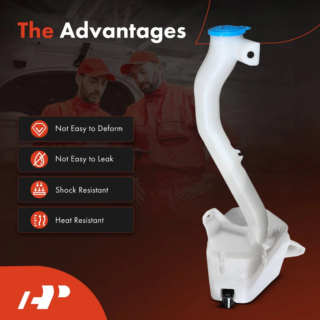 Windshield Washer Reservoir with Pump & Cap for Honda Element (2003-2011)