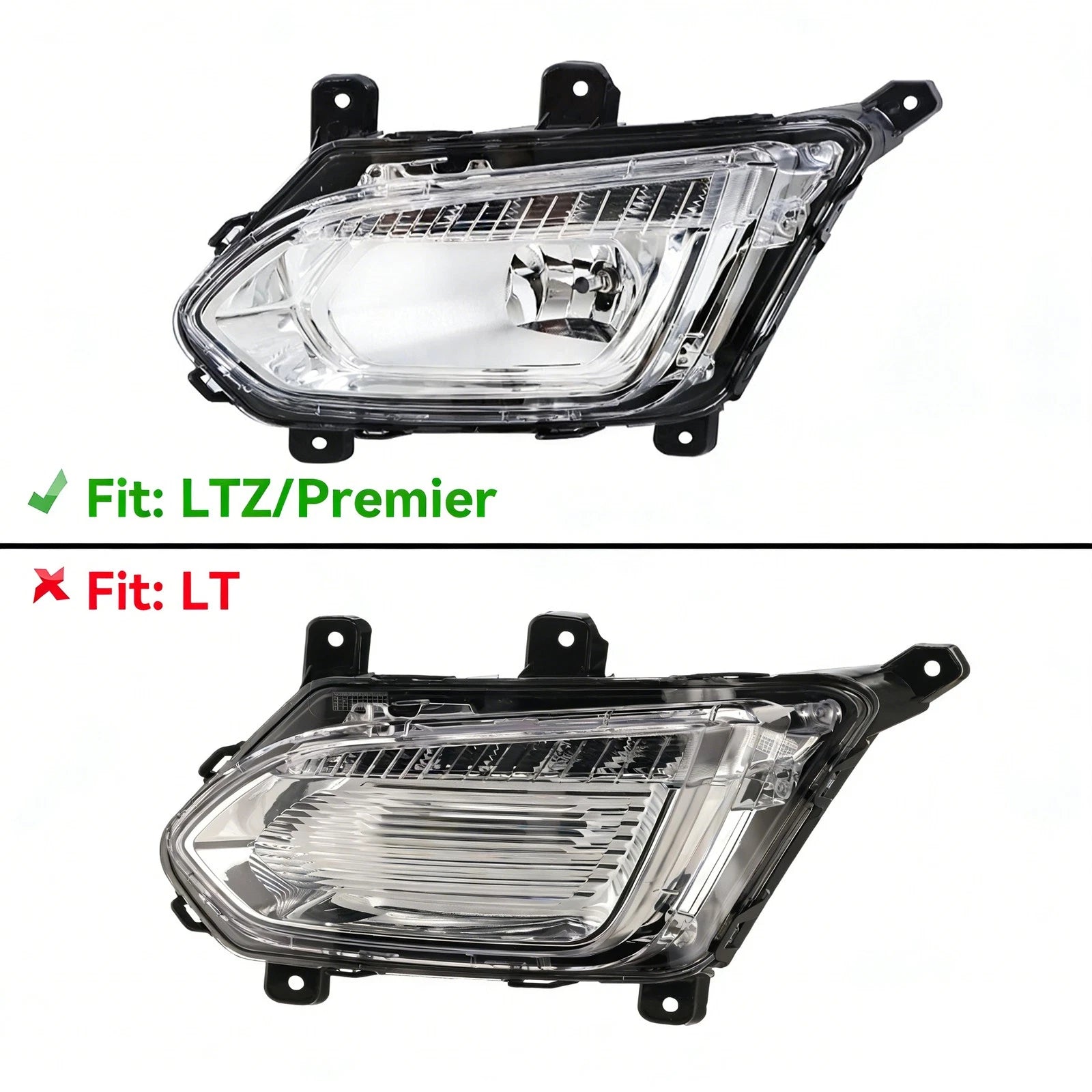 Pair LED Fog Lights for Chevrolet Equinox LTZ/Premier (2016–2017)