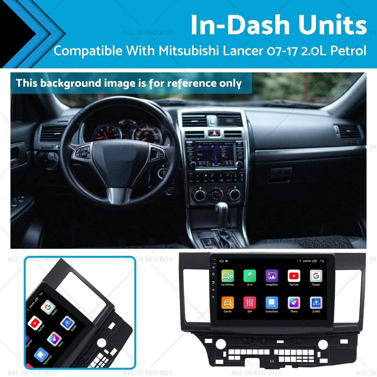 Android 13 CarPlay Stereo Radio for Mitsubishi Lancer (2007–2017)