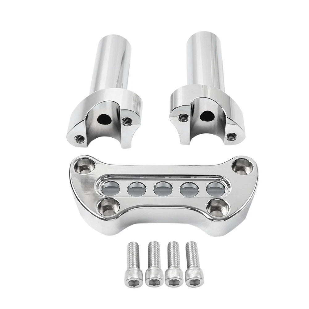 4" Handlebar Riser with 1" Top Clamp for Harley Road Glide Softail (2000–2023)
